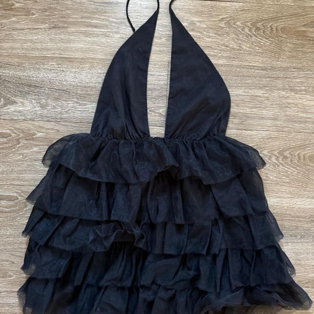 Ruffle Halter Dress